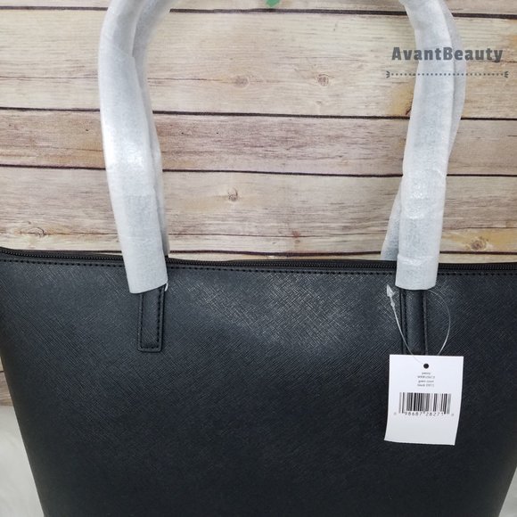 Kate Spade Penny Greta Court Black Glitter Tote - Picture 4 of 13